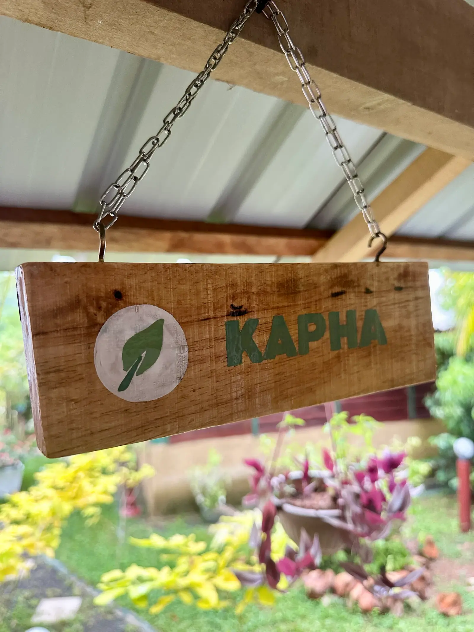 Handgemalte Tafel: Kapha